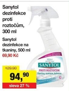Prostředek proti roztočům Sanytol