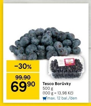 Borůvky Tesco