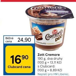 Dezert Cremore Zott