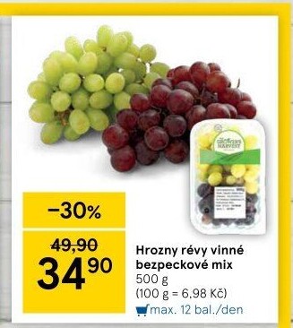 Hrozny mix bezsemenné The Grower'