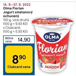 Jogurt smetanový Florian Olma