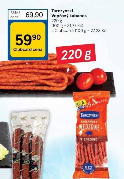 Kabanos vepřový Tarczyński