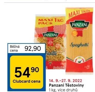 Těstoviny Panzani
