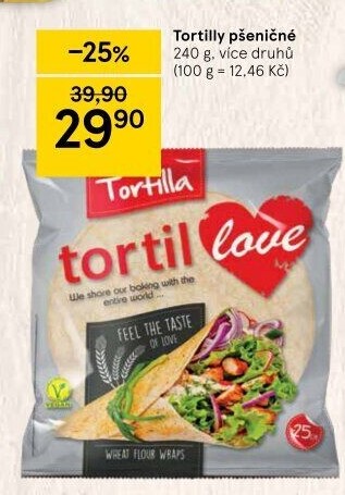 Tortilla pšeničná TortilLOVE