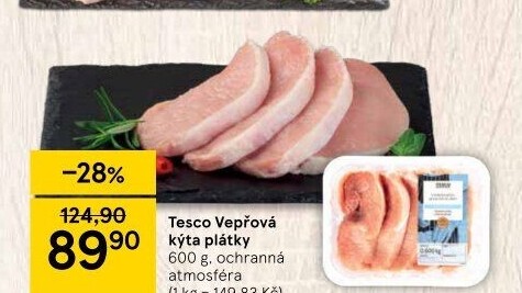 Vepřová kýta bez kosti Tesco