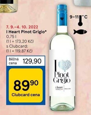 Víno Pinot Grigio I Heart