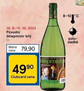Víno Původní Sklepmistr ČVZ