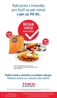 akční leták Tesco 14.9.2022-20.9.2022