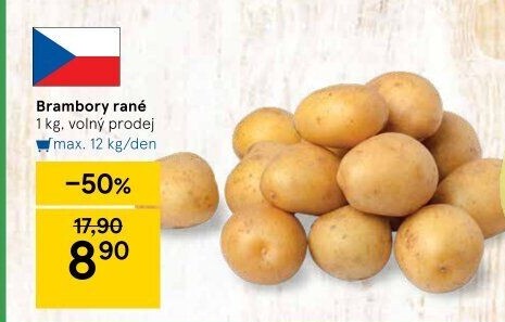 Brambory konzumní rané