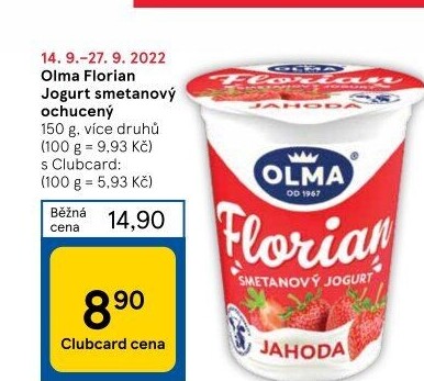Jogurt smetanový Florian Olma