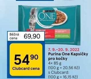 Kapsičky pro kočky One Purina