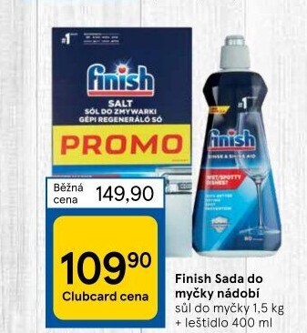 Leštidlo do myčky + sůl do myčky Finish