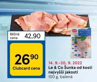 Šunka od kosti nejvyšší jakosti LE&amp