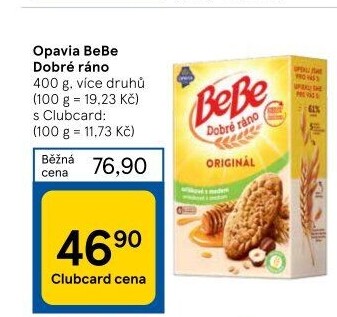 Sušenky BeBe Dobré ráno Opavia