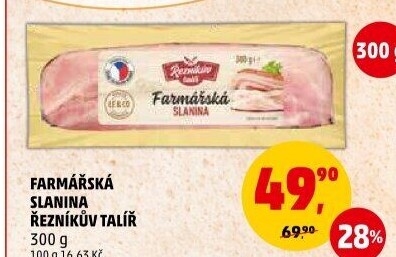 Farmářská slanina Řezníkův talíř
