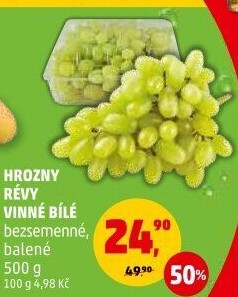 Hrozny bílé bezsemenné