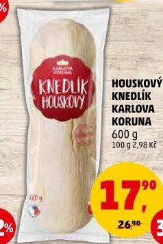 Knedlík houskový Karlova Koruna