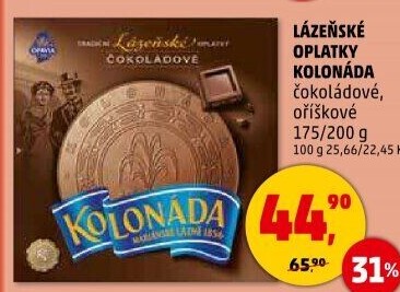 Lázeňské oplatky Kolonáda Opavia