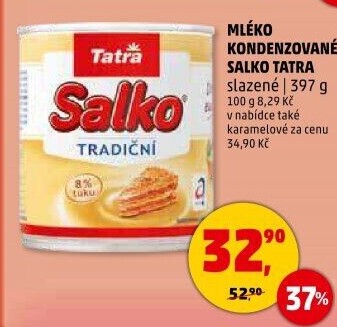 Mléko kondenzované Salko Tatra