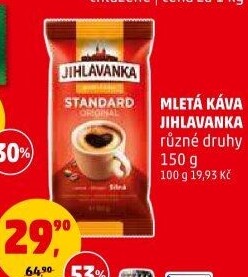 Mletá káva Standard Jihlavanka