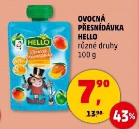 Ovocná kapsička Hello