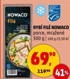 Rybí filé mražené Nowaco