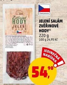 Salám jelení Zvěřinové hody Dobré maso