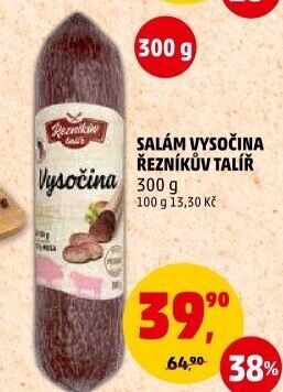 Salám Vysočina Řezníkův talíř