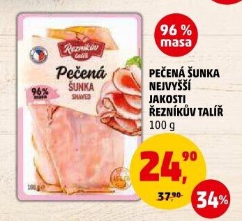 Šunka pečená nejvyšší jakosti Řezníkův talíř