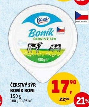 Sýr čerstvý Boník Boni