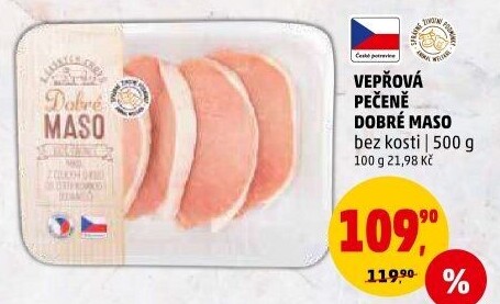 Vepřová pečeně bez kosti Dobré maso
