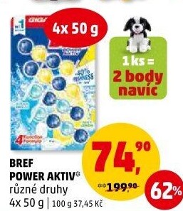 WC blok tuhý Power Aktiv Bref
