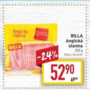 Anglická slanina Billa