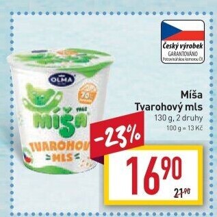Dezert Tvarohový mls Míša Olma