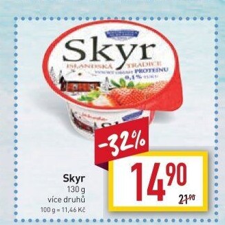 Dezert zakysaný ochucený Skyr Bohušovická mlékárna