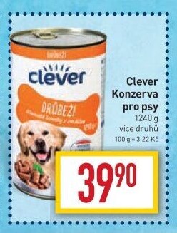 Konzerva pro psy Clever