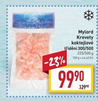 Krevety koktejlové mražené Mylord