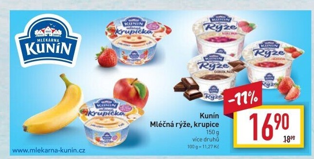 Mléčná rýže Kunín