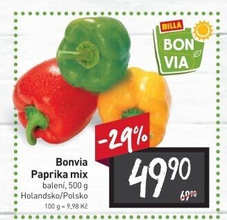 Paprika tricolora Billa Bonvia