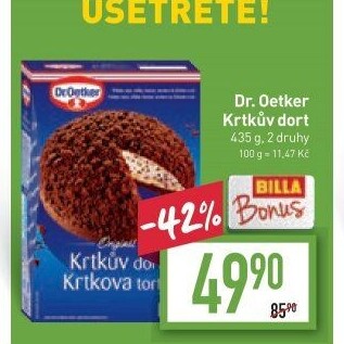 Směs na krtkův dort Dr. Oetker