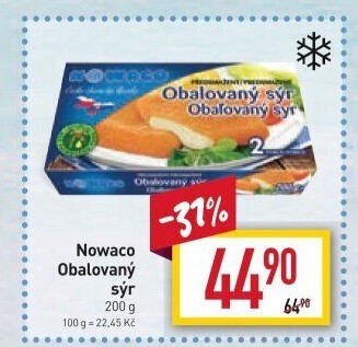 Sýr obalovaný mražený Nowaco