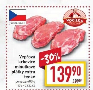 Vepřová krkovice bez kosti Vocílka