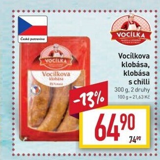 Vocílkova klobása Vocílka