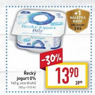 Ochucený jogurt řecký 0% Milko