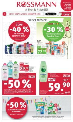 akční leták ROSSMANN drogerie 14.9.2022-27.9.2022