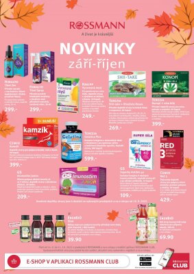 akční leták ROSSMANN drogerie 14.9.2022-11.10.2022