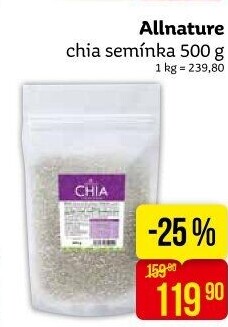 Chia semínka Allnature