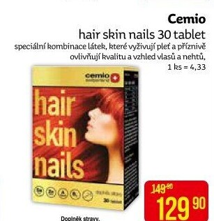 Doplněk stravy Hair, skin, nails Cemio