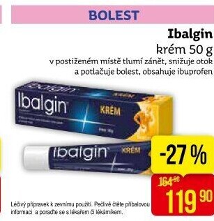 Krém proti bolesti Ibalgin