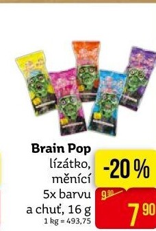 Lízátko Brain Pop Sweet'